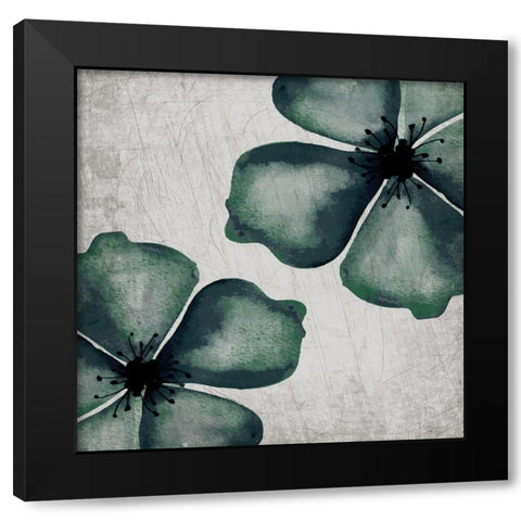 Hints of Emerald 2 Black Modern Wood Framed Art Print by Kimberly, Allen