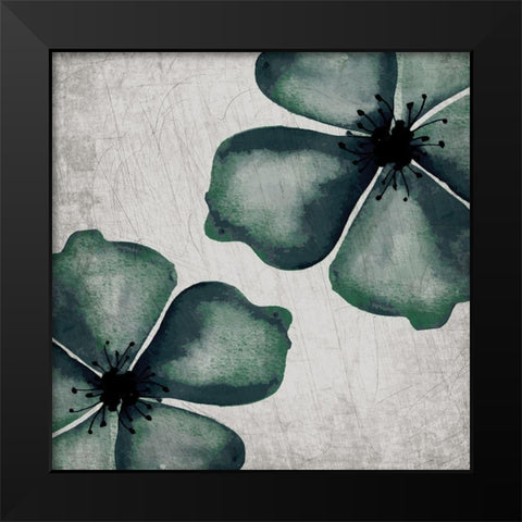 Hints of Emerald 2 Black Modern Wood Framed Art Print by Kimberly, Allen