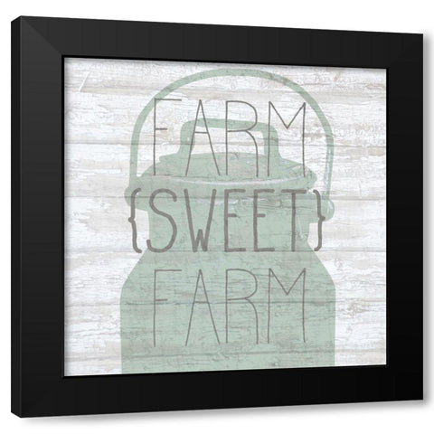 FARM sweet FARM Black Modern Wood Framed Art Print with Double Matting by Kimberly, Allen