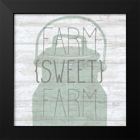 FARM sweet FARM Black Modern Wood Framed Art Print by Kimberly, Allen
