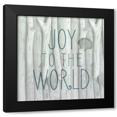 Driftwood Christmas 1 Black Modern Wood Framed Art Print with Double Matting by Kimberly, Allen