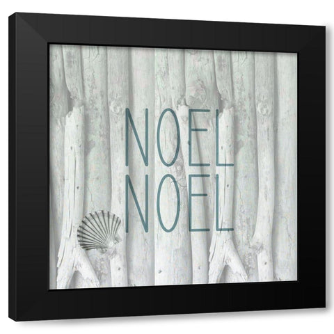 Driftwood Christmas 2 Black Modern Wood Framed Art Print with Double Matting by Kimberly, Allen