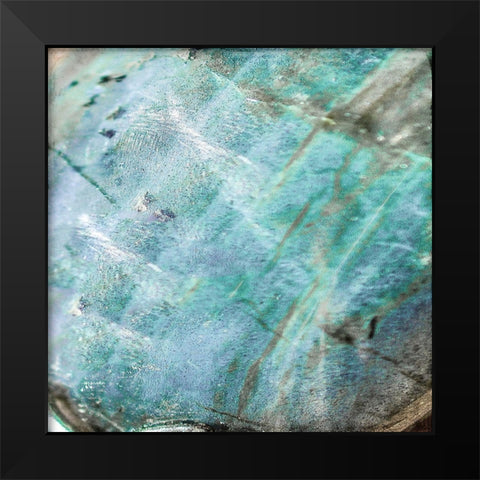 Teal Gem 1 Black Modern Wood Framed Art Print by Allen, Kimberly