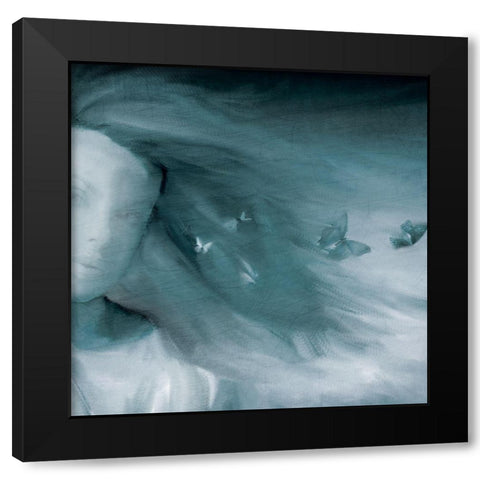 Fligh of the Butterflies Black Modern Wood Framed Art Print by Allen, Kimberly