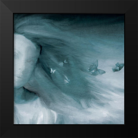 Fligh of the Butterflies Black Modern Wood Framed Art Print by Allen, Kimberly