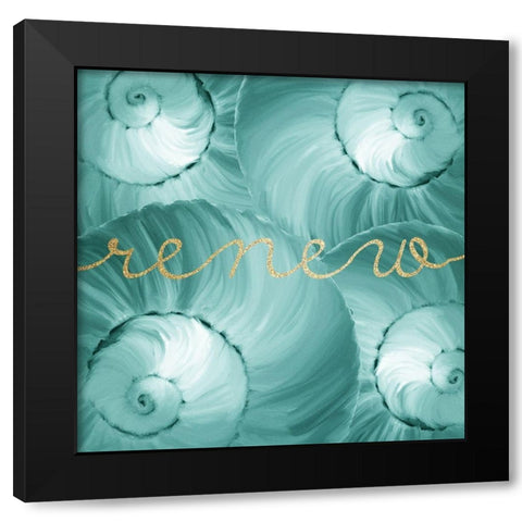Refresh Spa 2 Black Modern Wood Framed Art Print with Double Matting by Kimberly, Allen