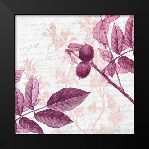 Jeweled Branches 3 Black Modern Wood Framed Art Print by Kimberly, Allen