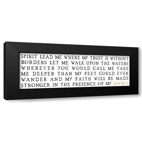 Savior Black Modern Wood Framed Art Print with Double Matting by Louise, Gigi