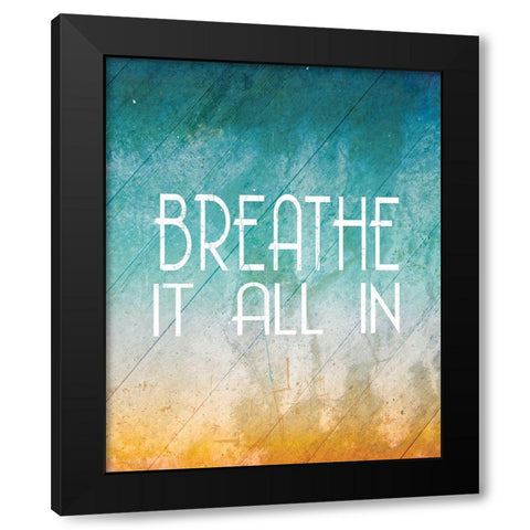 Breathe It All In Black Modern Wood Framed Art Print by Louise, Gigi