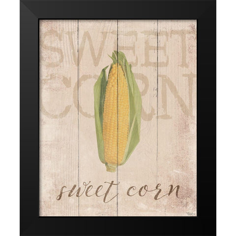Sweet Corn Black Modern Wood Framed Art Print by Louise, Gigi