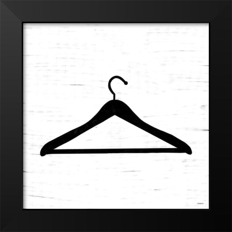 Hanger Black Modern Wood Framed Art Print by Louise, Gigi