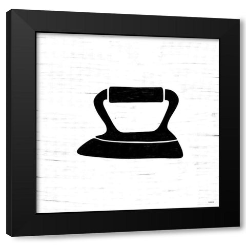 Iron Black Modern Wood Framed Art Print with Double Matting by Louise, Gigi
