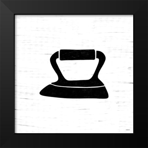 Iron Black Modern Wood Framed Art Print by Louise, Gigi