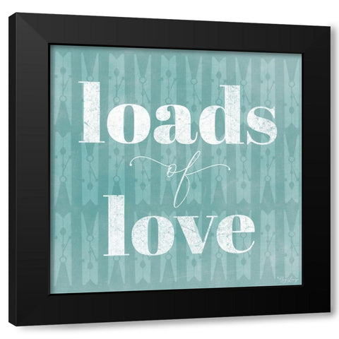 Loads Love Black Modern Wood Framed Art Print with Double Matting by Louise, Gigi