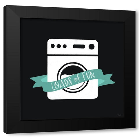 Loads Fun Black Modern Wood Framed Art Print with Double Matting by Louise, Gigi