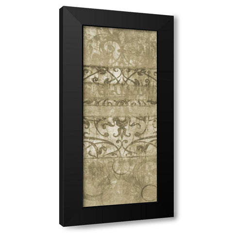 One Tone I Black Modern Wood Framed Art Print with Double Matting by Emery, Kristin
