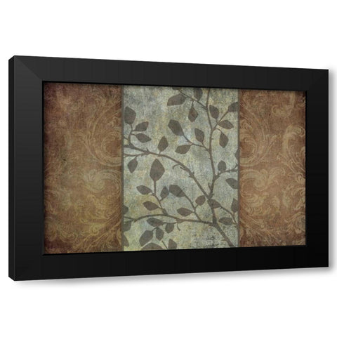 Rustic Leaves I Black Modern Wood Framed Art Print by Emery, Kristin