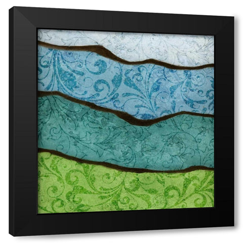 River I Black Modern Wood Framed Art Print with Double Matting by Emery, Kristin
