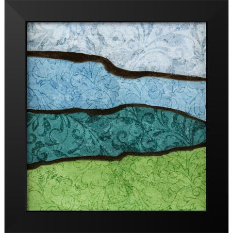 River II Black Modern Wood Framed Art Print by Emery, Kristin