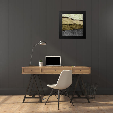 River Earth Cool II Black Modern Wood Framed Art Print by Emery, Kristin