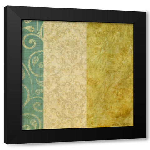 Victorian Vines I Black Modern Wood Framed Art Print with Double Matting by Emery, Kristin