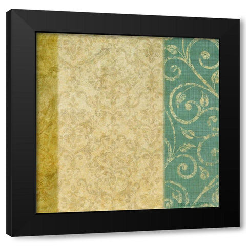 victorian vines 2 Black Modern Wood Framed Art Print with Double Matting by Emery, Kristin