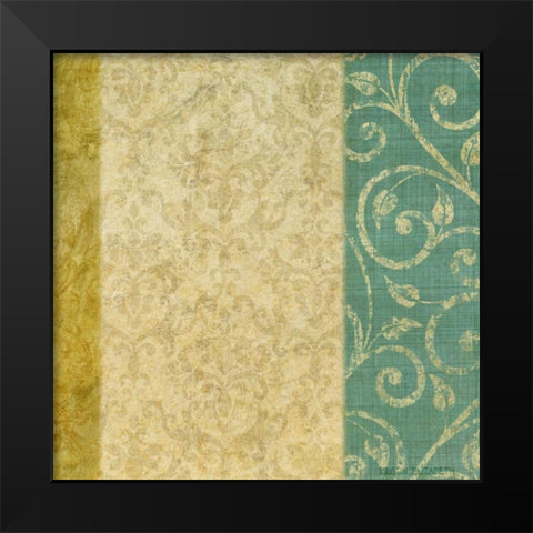 victorian vines 2 Black Modern Wood Framed Art Print by Emery, Kristin