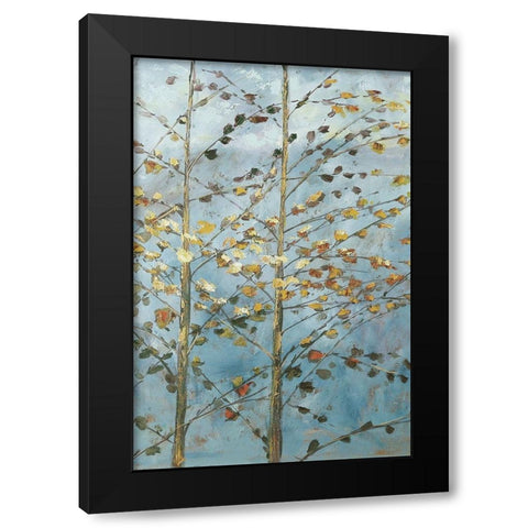 Whispering Aspen 1 Black Modern Wood Framed Art Print with Double Matting by Kruk