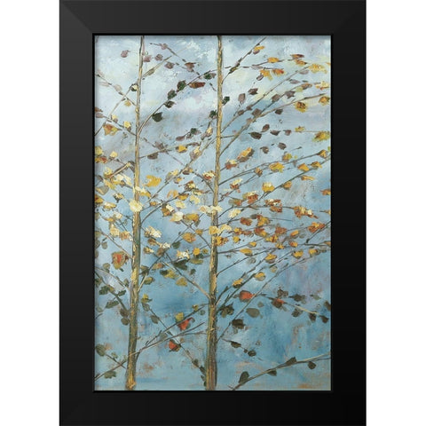 Whispering Aspen 1 Black Modern Wood Framed Art Print by Kruk