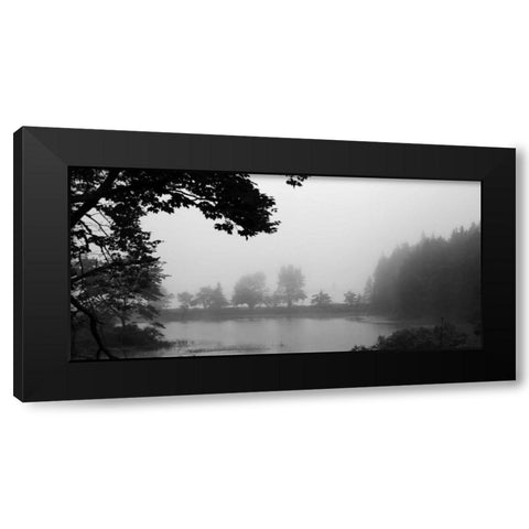 Across The Lake 1 Black Modern Wood Framed Art Print with Double Matting by Colberg, Lisa