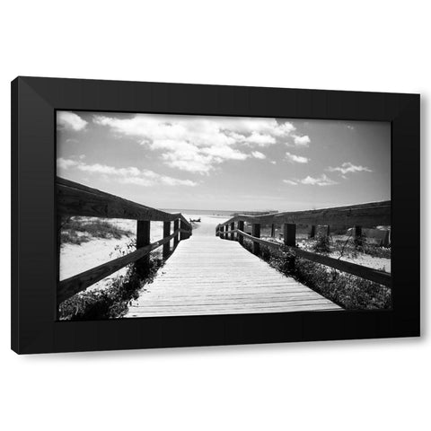 Docking The Clouds Black Modern Wood Framed Art Print by Colberg, Lisa