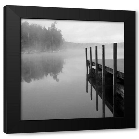 Stillness Black Modern Wood Framed Art Print with Double Matting by Colberg, Lisa
