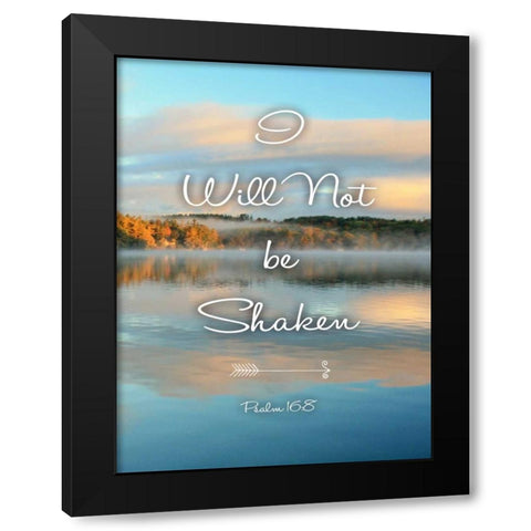 Not Be Shaken Black Modern Wood Framed Art Print with Double Matting by Colberg, Lisa