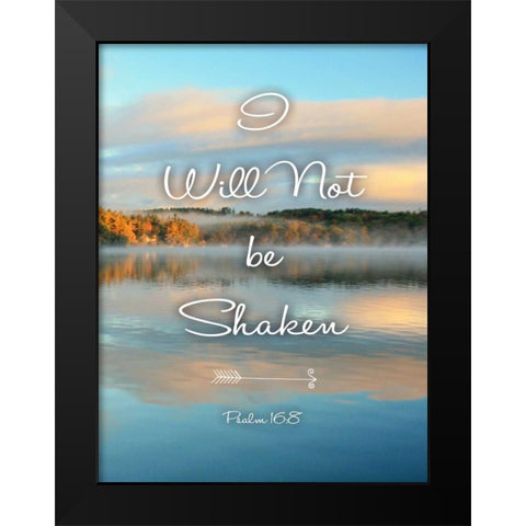 Not Be Shaken Black Modern Wood Framed Art Print by Colberg, Lisa