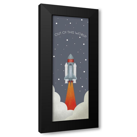 Out Of This World Black Modern Wood Framed Art Print by Straatsma, Leah