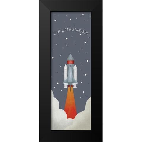 Out Of This World Black Modern Wood Framed Art Print by Straatsma, Leah