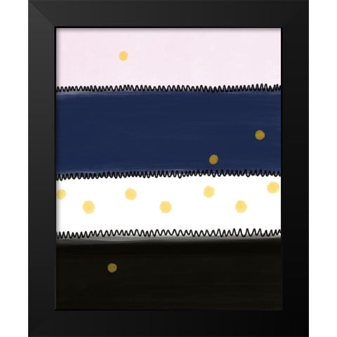 Abstract Rectangles Black Modern Wood Framed Art Print by Straatsma, Leah