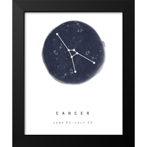 Cancer Black Modern Wood Framed Art Print by Straatsma, Leah