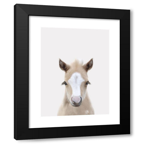 Baby Horse 1 Black Modern Wood Framed Art Print with Double Matting by Straatsma, Leah