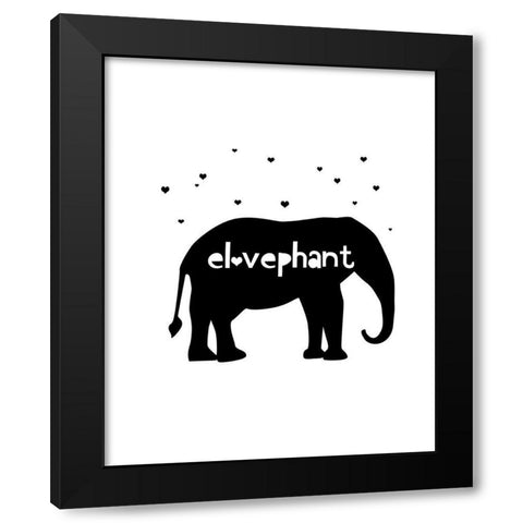 Elovephant Black Modern Wood Framed Art Print with Double Matting by Straatsma, Leah