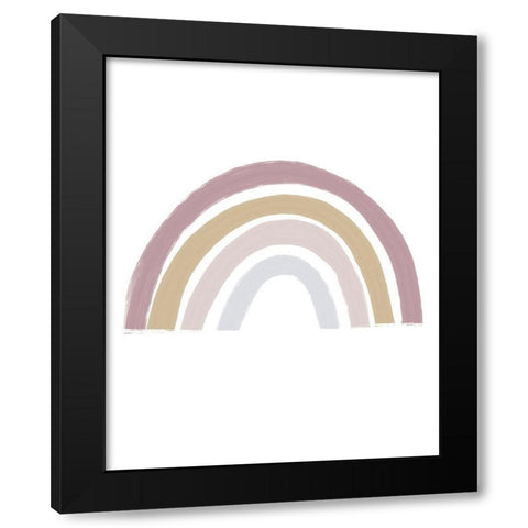 Rainbow Black Modern Wood Framed Art Print by Straatsma, Leah