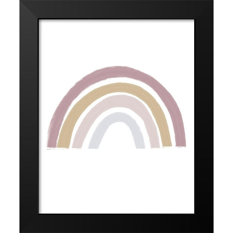 Rainbow Black Modern Wood Framed Art Print by Straatsma, Leah