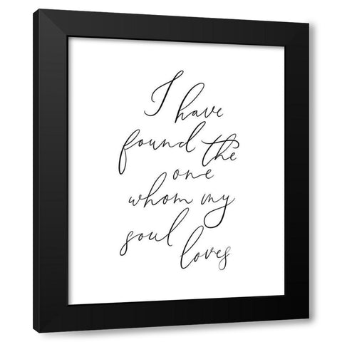 I Have Found Black Modern Wood Framed Art Print by Straatsma, Leah