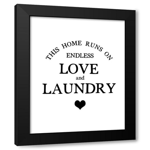 This Home Runs Black Modern Wood Framed Art Print with Double Matting by Straatsma, Leah