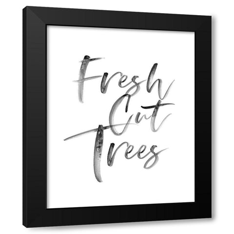 Fresh Cut Trees Black Modern Wood Framed Art Print with Double Matting by Straatsma, Leah