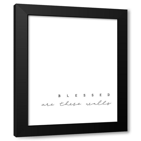 Blessed Black Modern Wood Framed Art Print with Double Matting by Straatsma, Leah