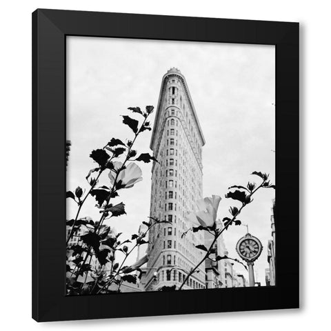 NYC Flatiron Black Modern Wood Framed Art Print by Straatsma, Leah