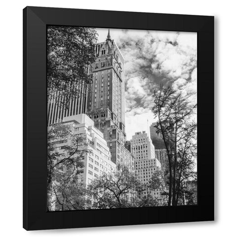 NYC Park Ave Black Modern Wood Framed Art Print with Double Matting by Straatsma, Leah