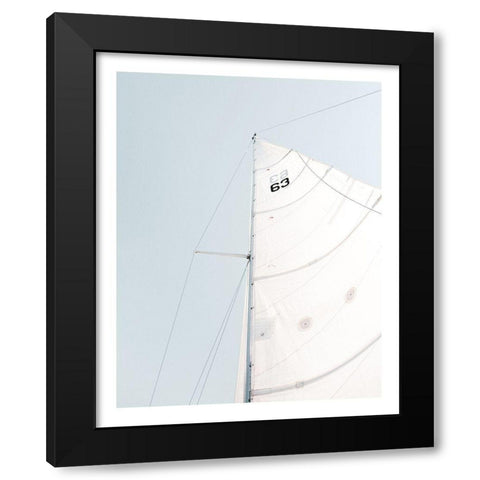 Sailboat Black Modern Wood Framed Art Print by Straatsma, Leah