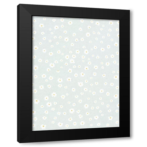 Daisies in the Garden Black Modern Wood Framed Art Print by Straatsma, Leah